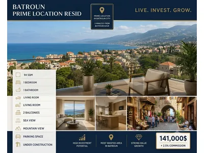 Batroun Prime Location Residence - إقامة الموقع المميز في البترون Batroun Prime Location Residence - إقامة الموقع المميز في البترون