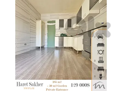 Haret Sakher | 185m² + 50m² Garden | Private Entrance | Prime Neighborhood | Calm Neighborhood | Mountain View