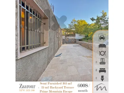 Zaarour | Prime Mountain Escape | Brand New 170m² + Backyard Terrace