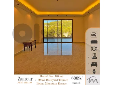 Zaarour | Prime Escape Catch | Brand New 165m² + 25m² Backyard Terrace