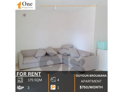 APARTMENT FOR RENT IN OUYOUN BROUMANA APARTMENT FOR RENT IN OUYOUN BROUMANA