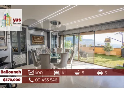 Ballouneh 400m2 Duplex | Exceptional Property | Designer’s Signature |
