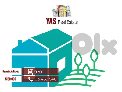 Bekaatet Achkout 920m2 | Open Mountain View | Flat Land | WA |