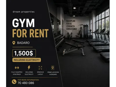 Gym for Rent in Badaro bad0211dpst