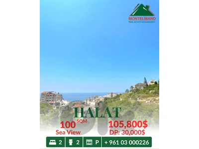 100 sqm Apartment For Sale in Halat حالات with Installment Plan