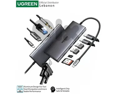 UGREEN 11-in-1 USB-C HUB Docking Station 2x USB + 2X USB-C + 4K HDMI