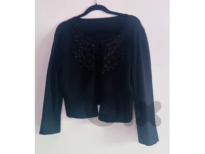 black cardigan