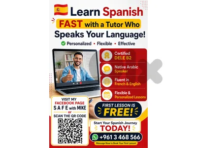 Spanish teacher with DELE B2 diploma
