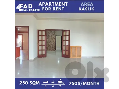 Apartment for Rent in Kaslik شقة للايجار في الكسليك