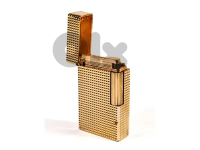 ST Dupont Lighter Ligne 1 Gold Plated Vintage Unique