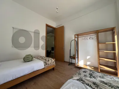 2 Single Beds with Bedding Set تختين مفرد