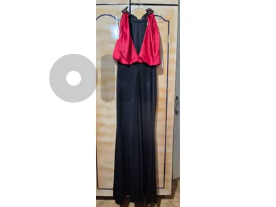 Dress lycra black and red