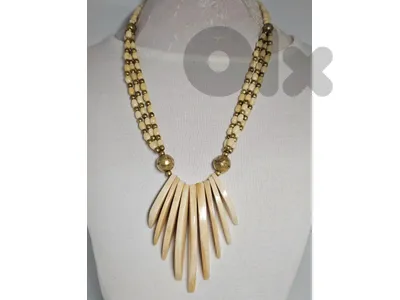 90$ vintage one of kind african style boho statement necklace