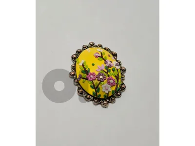 8$ polymer clay used as pendant or cabochon