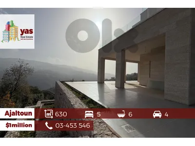 Ajaltoun 630m2 | Villa | 1100m2 Land | Panoramic View | High-End | Ajaltoun 630m2 | Villa | 1100m2 Land | Panoramic View | High-End |