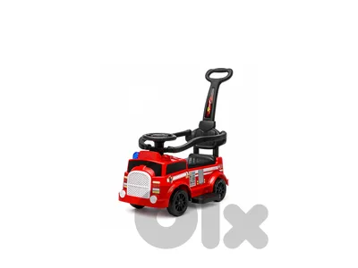 3-in-1 Fire Engine Ride-On Car with Music & Lights-سيارة إطفاء للأطفال