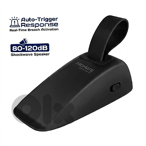 Promate Portable Door Stopper Alarm instant trigger dual Sensitivity