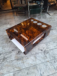 vintage coffee table bar plexy seventies Italy original