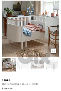 sebra bed