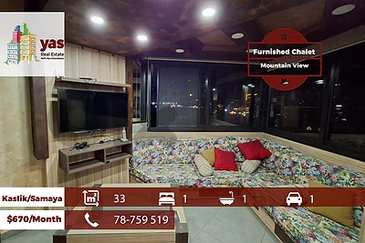 Kaslik/Samaya 33m2 | Furnished | Mountian VIew | RH/EH
