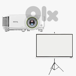 Super Bundle Projector BenQ EX605 + Tripod Screen 180X180