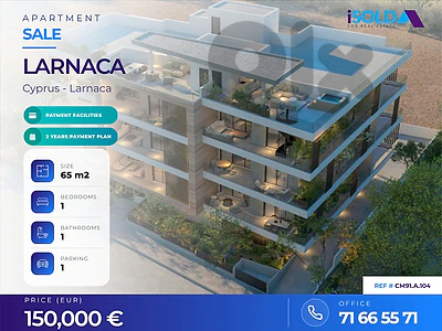 Lux, Prime location 65m2 + Storage+parking+Payment Facilities Larnaca