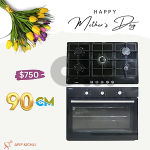 Encastre 90cm Oven + Top New