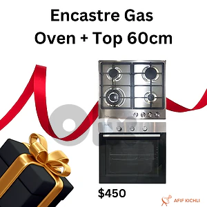 encastre 60cm stainless & Black New