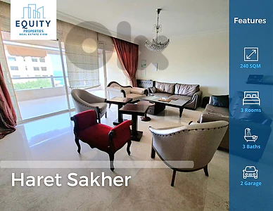 Furnished 240SQM Apartment & Terrace For Rent In Haret Sakher #HS46294