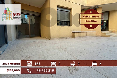 Zouk Mosbeh 165m2 | 40m2 Terrace | Calm Area | Well Maintianed | EH