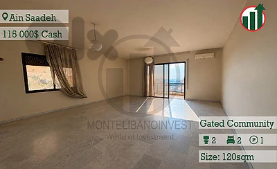 Apartment for Sale in Ain Saadeh  !!