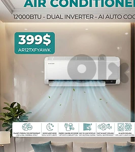 ac Samsung dual inverter 9000btu 12000btu 18000btu 24000btu