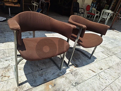 Set of Chrome Chairs by Vittorio Introini from Mario Sabot, 1970