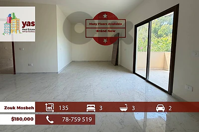 Zouk Mosbeh 135m2 | Many Floors | Brand New | Private Street | EH