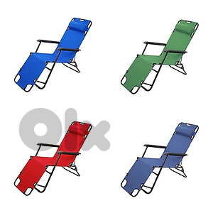 2 in 1 Outdoor Folding Lounge Chair - كرسي استرخاء خارجي قابل للطي