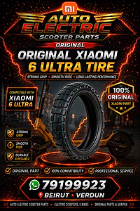 electric scooter orginal Xiaomi 6 ultra tire 12in