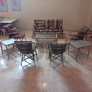 طقم جلسة خارجية روتان للبيع — بحالة ممتازة وشبه جديد