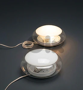 Mid-century pair italian Murano glass flush mount by roberto pamio