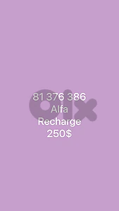 Alfa Special Number : 81 376 386