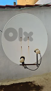 Dish starsat taywani 1 meter plus holder and 2 lnb plus diseq switch