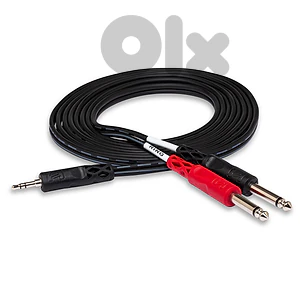 HOSA 3.5MM TRS M TO DUAL 1/4 TS M