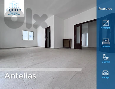 170 SQM Apartment For Sale In Antelias شقة للبيع #RH46419