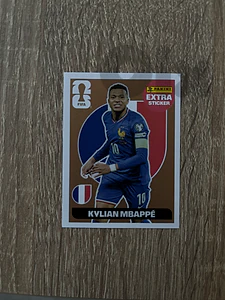 panini world cup 2026 sticker extra sticker bronze mbappe