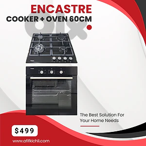 encastre 60-90cm Black & Stainless