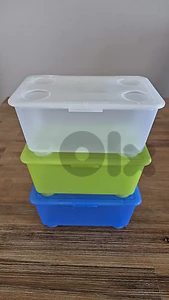 IKEA set of 3 hard plastic boxes for kids