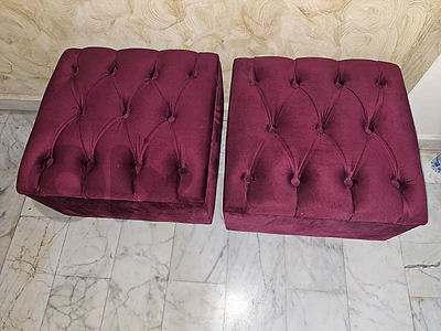 berry color pouffe berry color pouffe