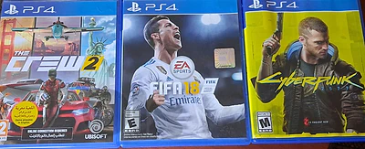 The crew 2, Fifa 18, Cyberpunk 2077