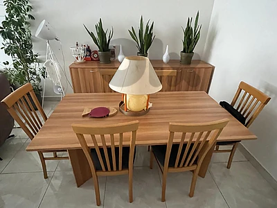 solid wood dining table set