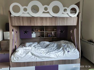 double bed superposé + جارور فرشة