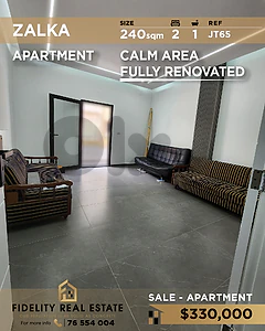Apartment for sale in Zalka JT65 شقة  للبيع في زلقا